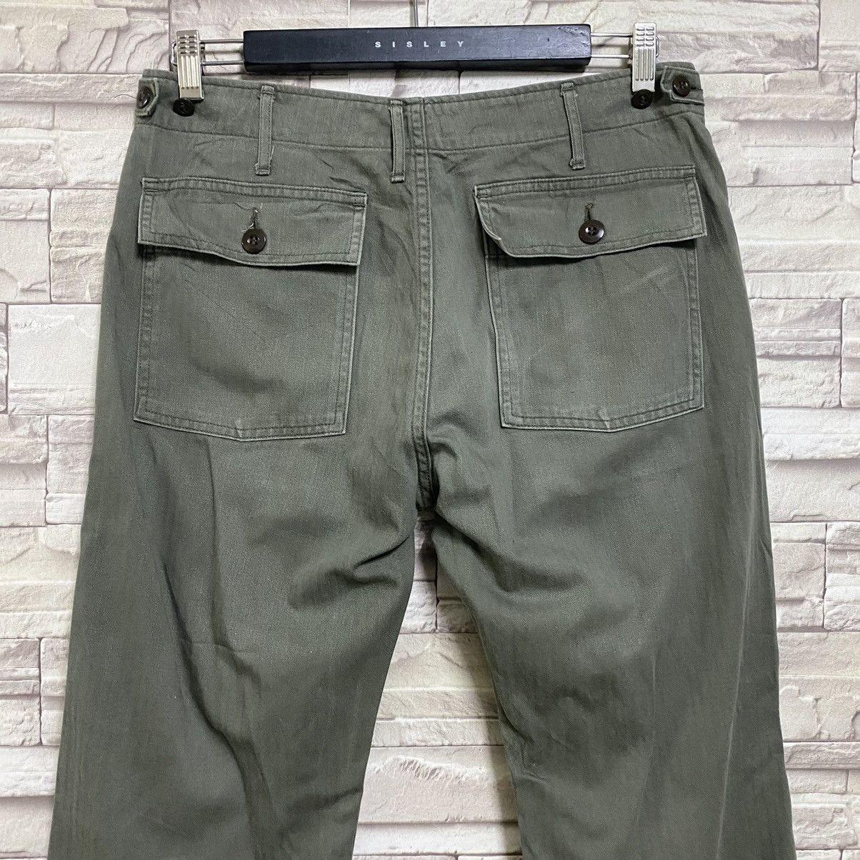 LE CIEL BLEU Voler Dans Le Ciel Fatigue Pants Herringbone Size US 32 / EU 48 - 9 Thumbnail