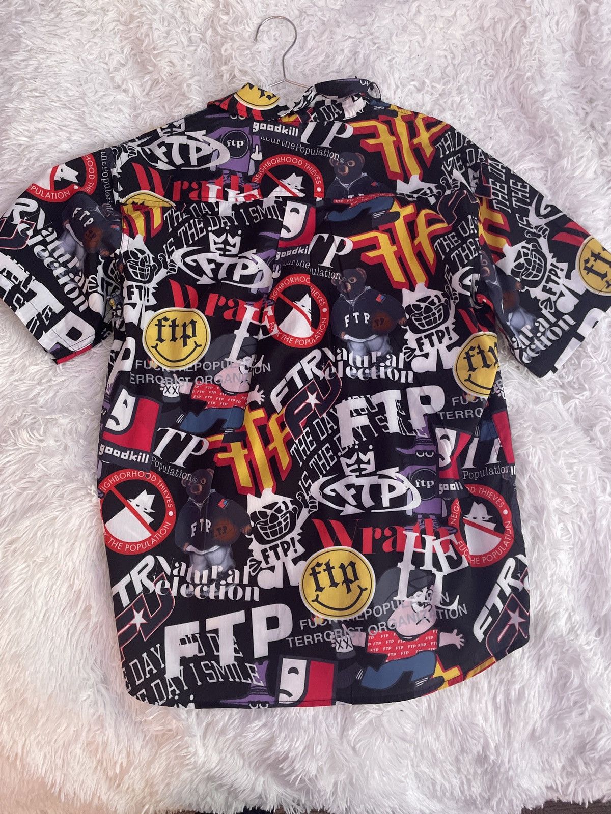 Fuck The Population FTP ARCHIVE BUTTON UP (BLACK) Size US M / EU 48-50 / 2 - 2 Thumbnail