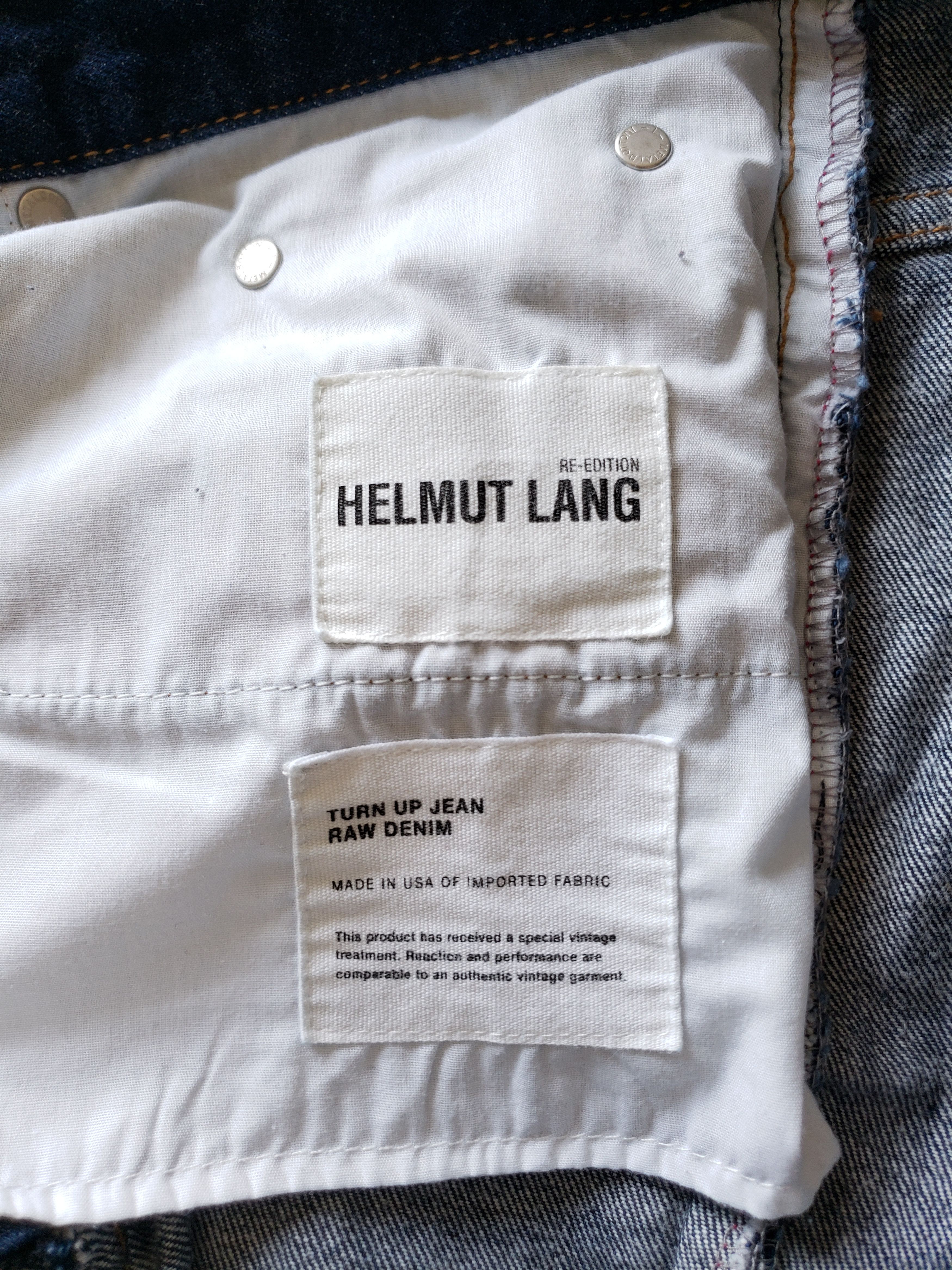Helmut Lang HL 1998 Indigo Turn Up Jeans (Re-Edition) Size US 32 / EU 48 - 11 Thumbnail