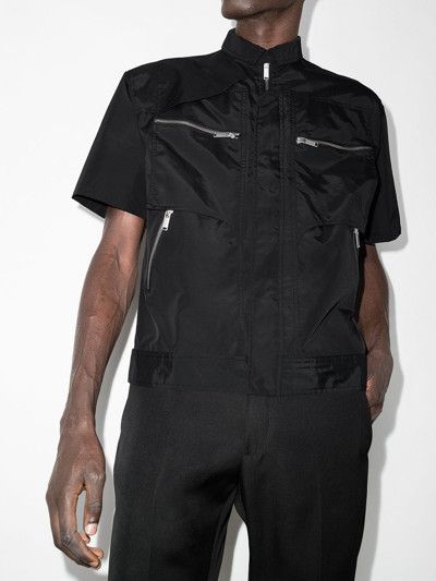 Heliot Emil HELIOT EMIL Technical Zip-Up Shirt Black | Grailed