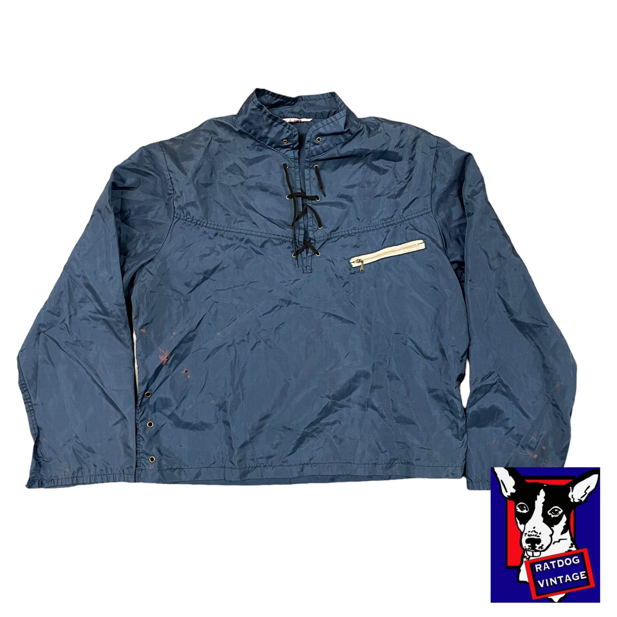VTG 70s USA NYLON WOOLRICH SURFER JACKET HOT ROD WINDBREAKER 36” S main image 0