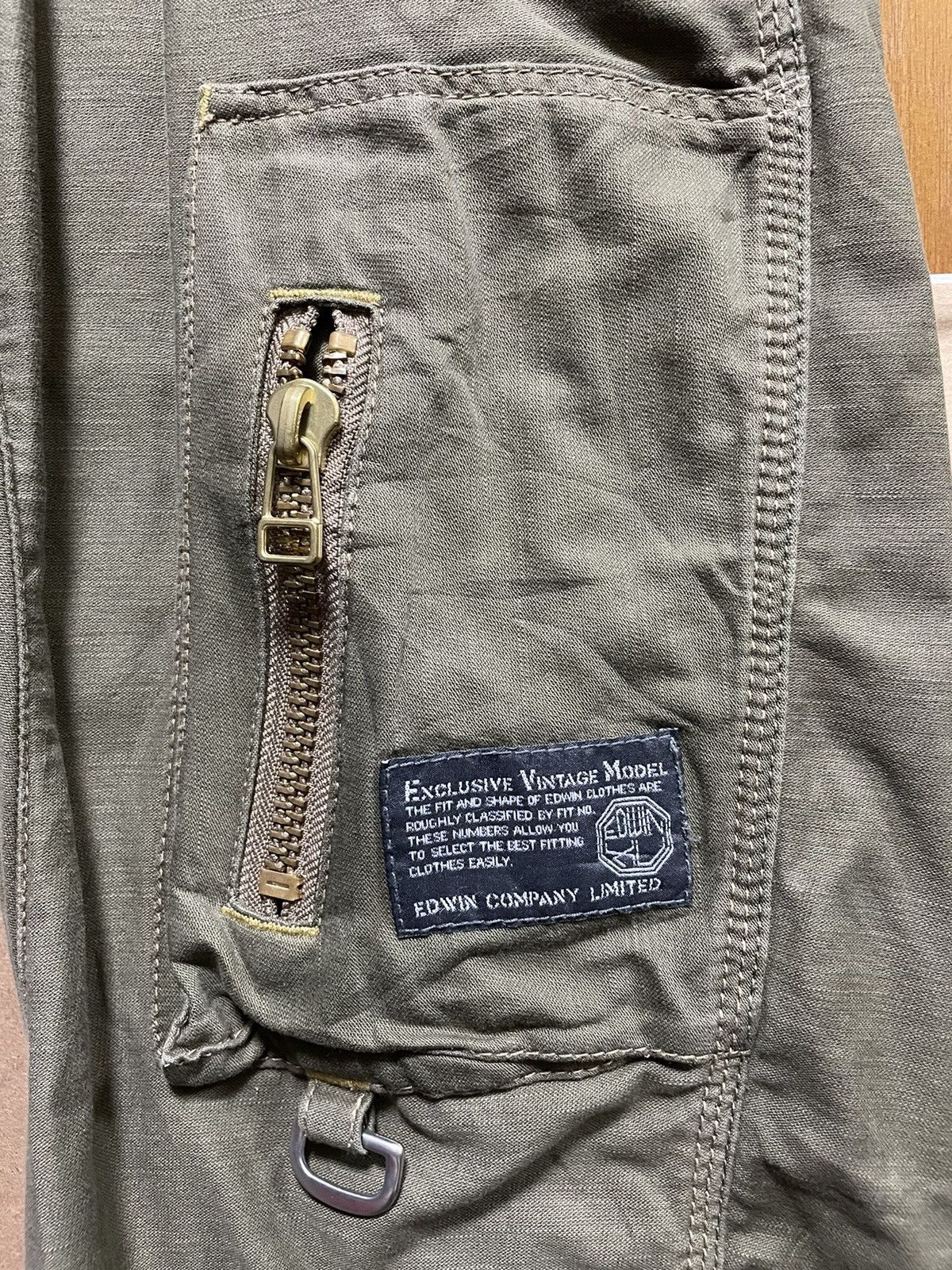 Edwin RARE🔥Edwin Multipocket Buckle Back Olive Bushpant Size US 34 / EU 50 - 4 Thumbnail