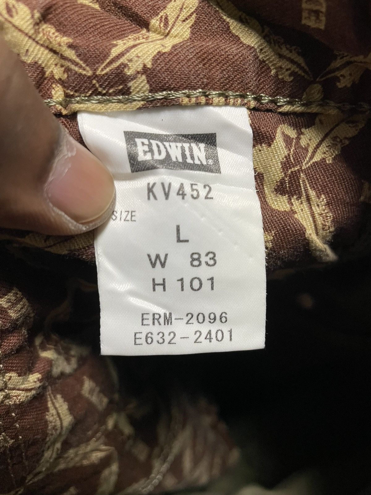 Edwin RARE🔥Edwin Multipocket Buckle Back Olive Bushpant Size US 34 / EU 50 - 5 Thumbnail