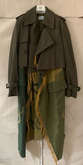 Loewe blanket trench on sale coat