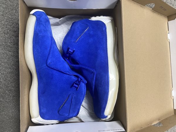 Air jordan 18 retro blue outlet suede