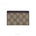 Gucci 🔴 GG Supreme Card Holder Wallet - Brown Size ONE SIZE - 1 Thumbnail