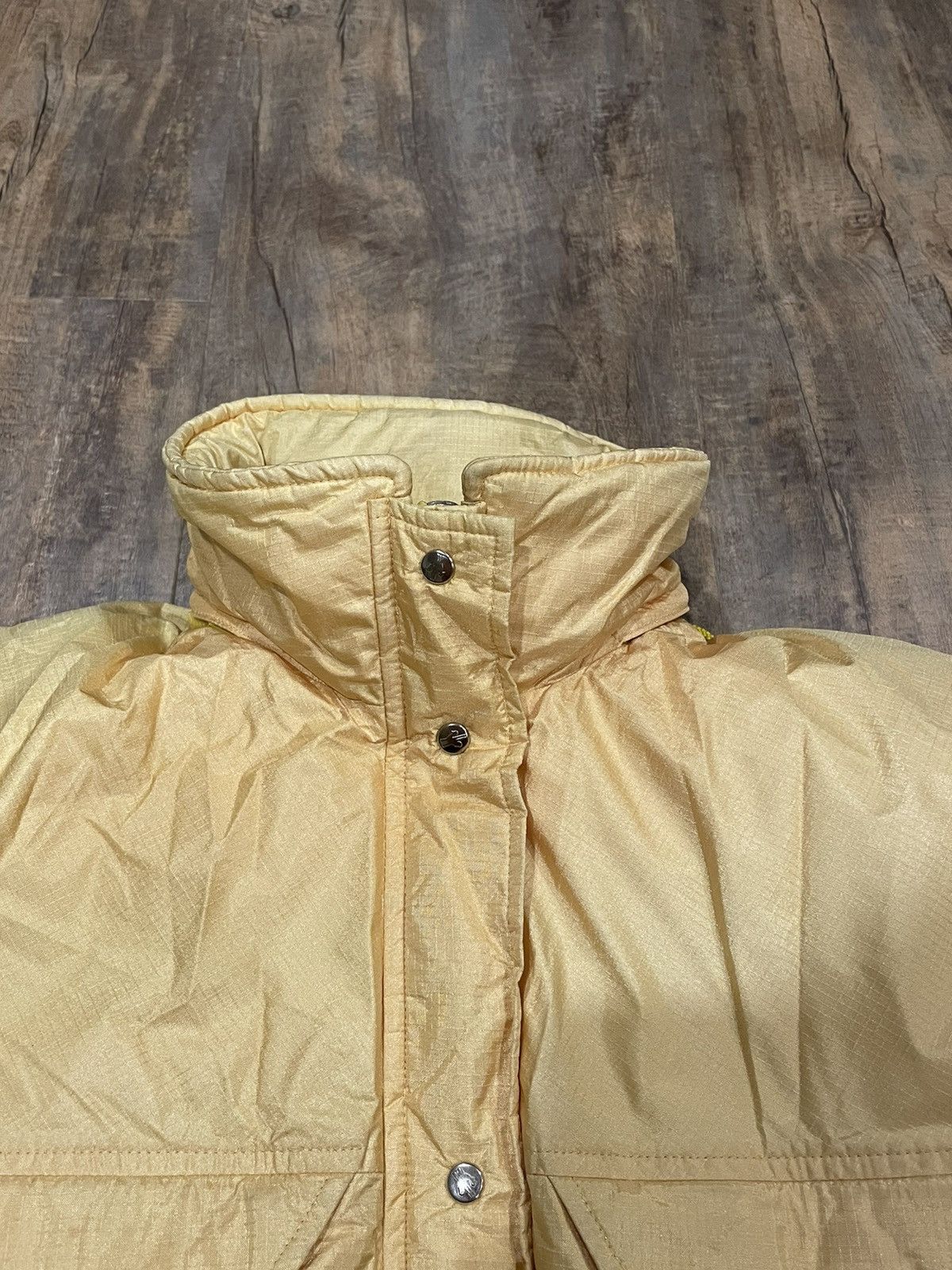 Moncler Moncler Yellow Down Fill Puffer Jacket Embroidered Logo Size US S / EU 44-46 / 1 - 8 Thumbnail