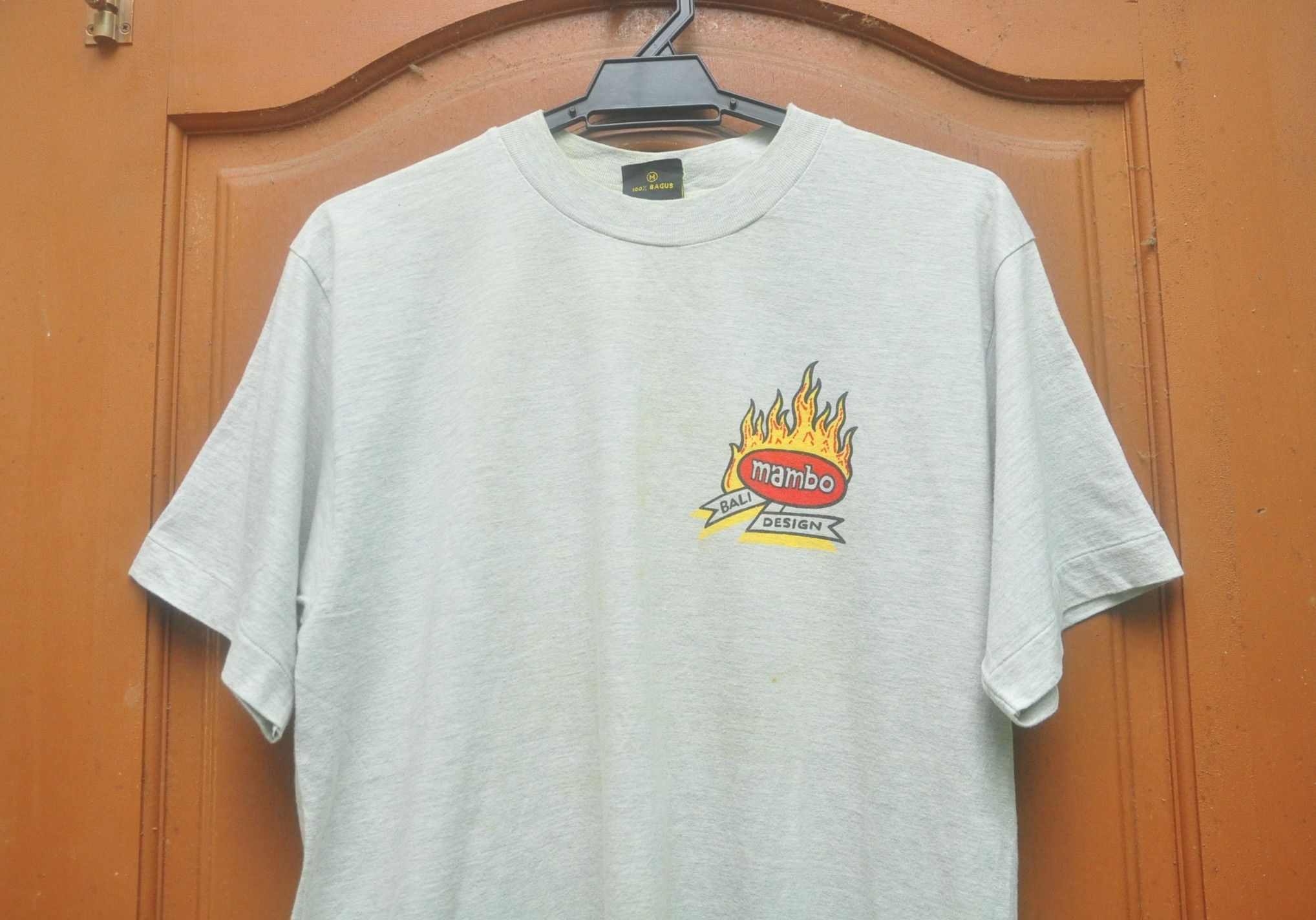 Mambo Vintage Mambo Big Logo Grey Colour Short Sleeve Shirt Size US L / EU 52-54 / 3 - 5 Thumbnail