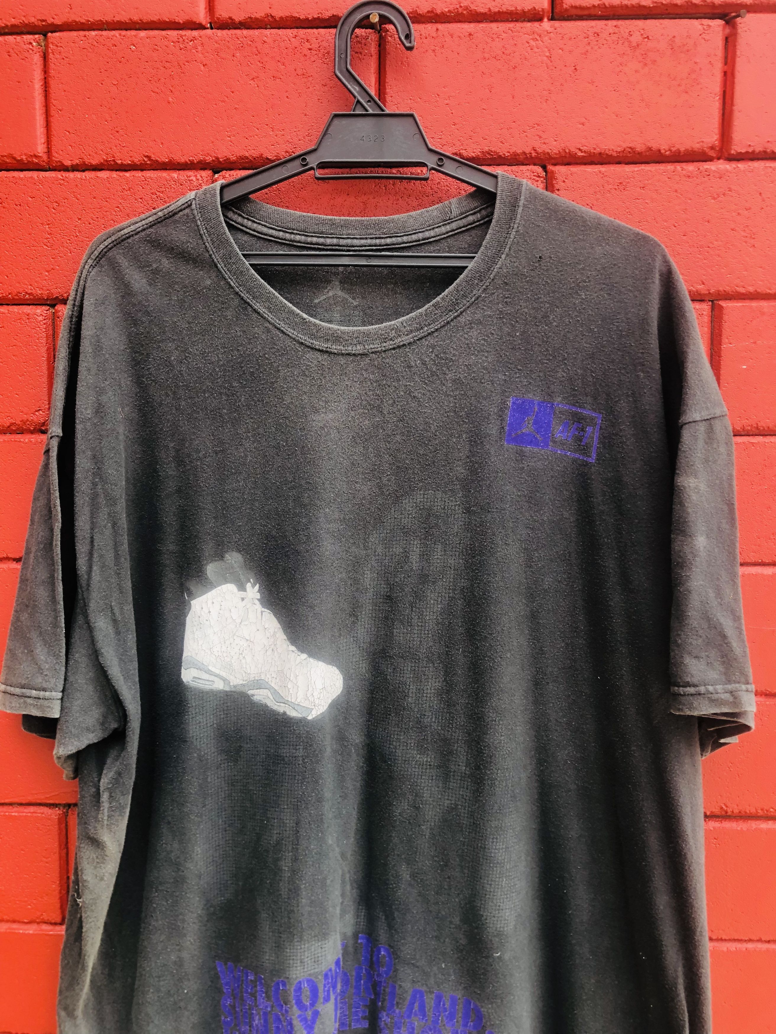 Jordan Brand Vintage Air Jordan Faded Fashion Style Shirt Size US XL / EU 56 / 4 - 3 Thumbnail