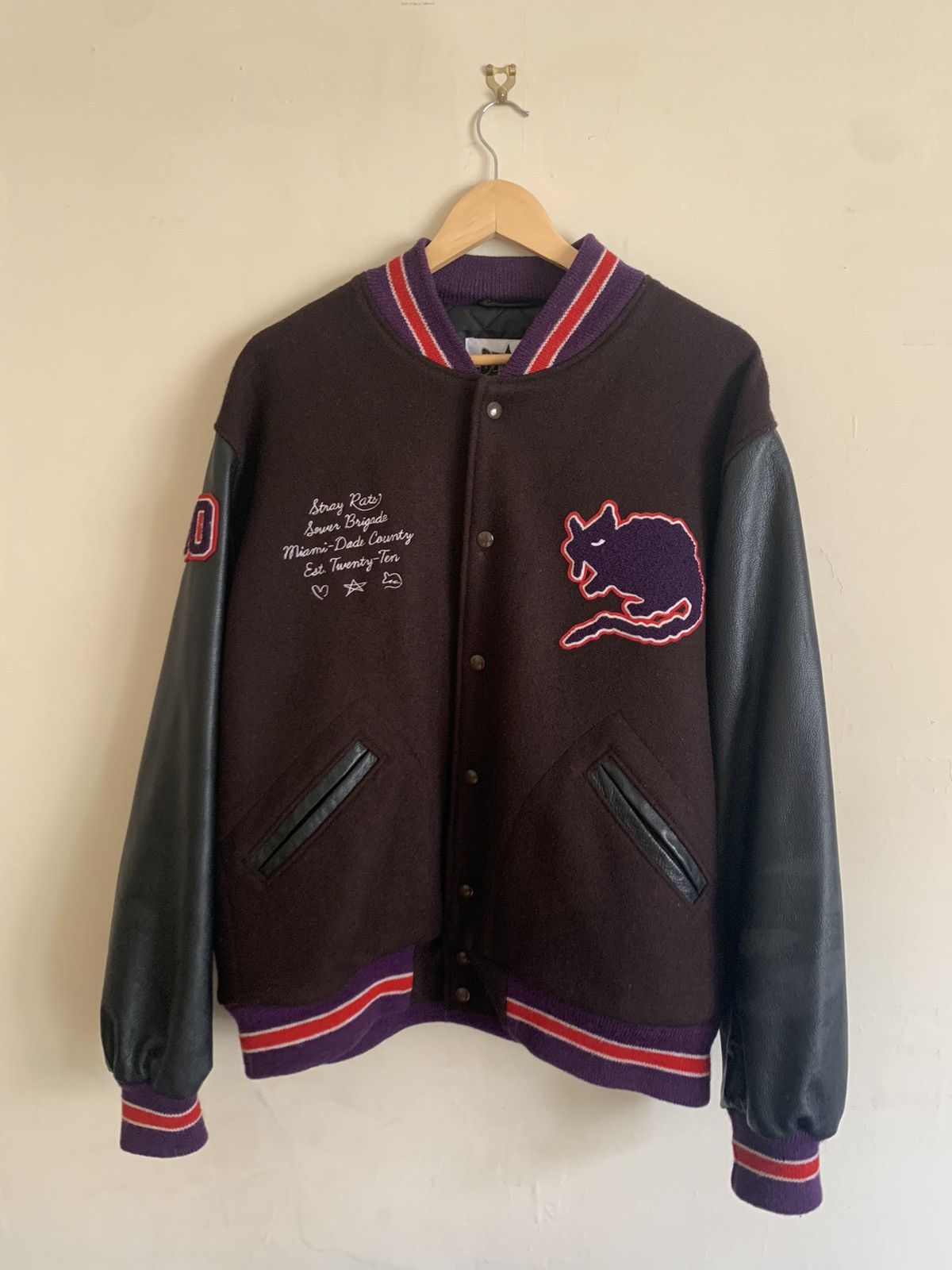 Stray Rats STRAY RATS 10th ANNIVERSARY VARSITY JACKET | Grailed