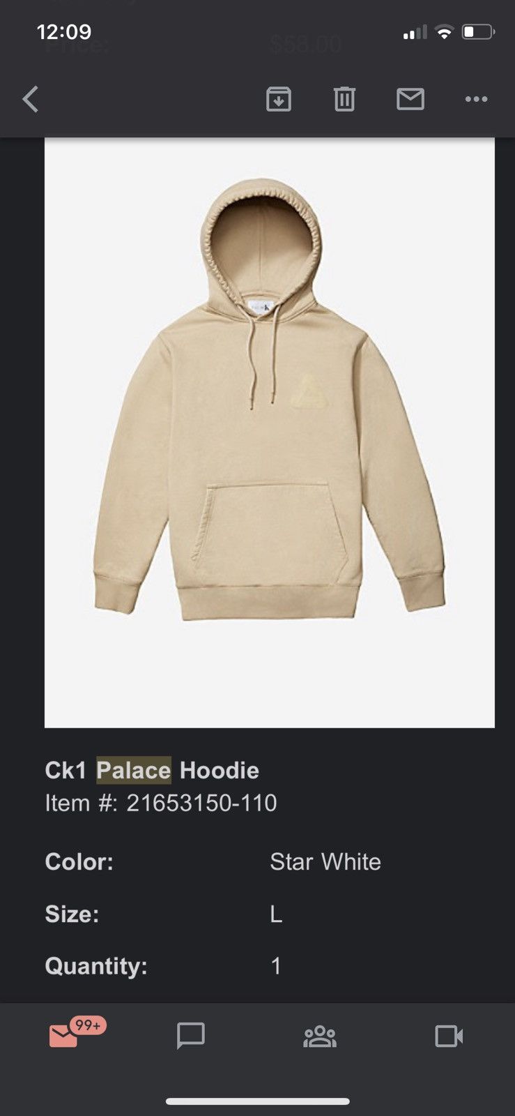Calvin Klein × Palace Calvin Klein Tri Ferg Ck1 Palace Hoodie Star 