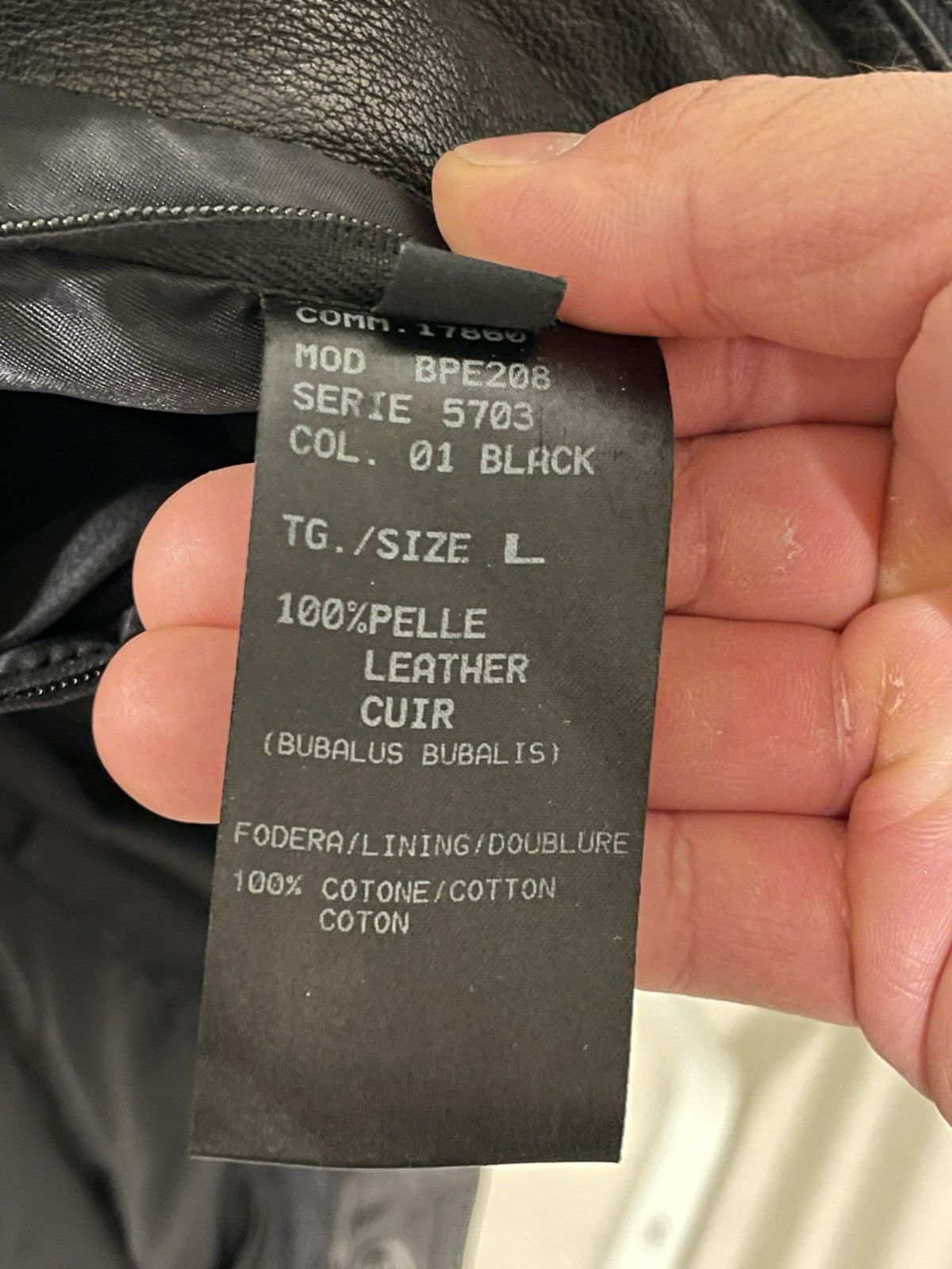 Neil Barrett Neil Barrett Washed Buffalo Leather Jacket Size US M / EU 48-50 / 2 - 8 Thumbnail