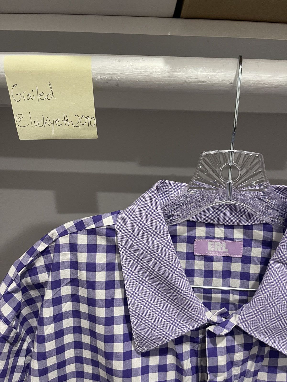ERL ERL Gingham Wave Check Button Up Camp Shirt Size US L / EU 52-54 / 3 - 2 Thumbnail