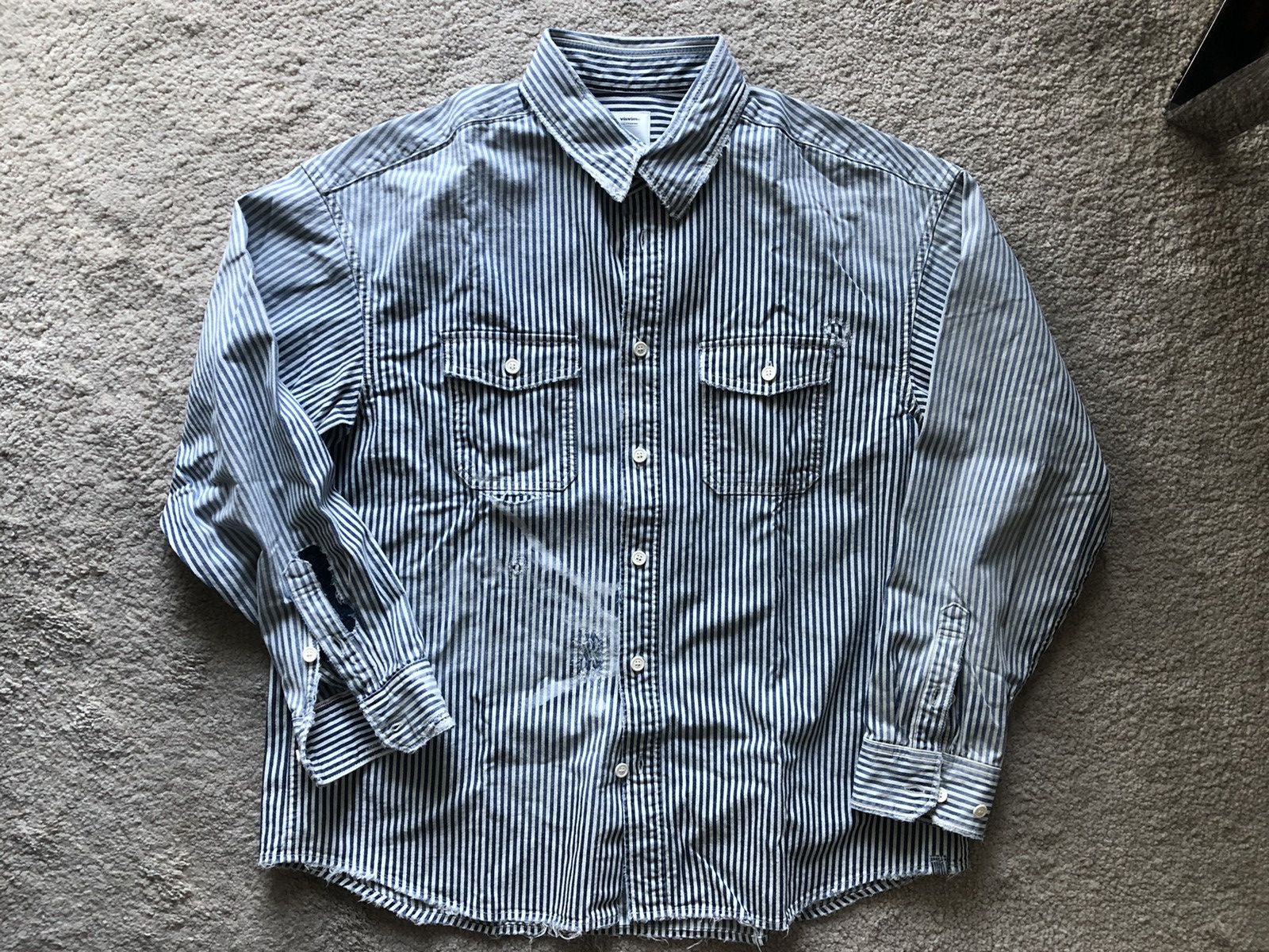Visvim Lumber hickory shirt crash sz 3 | Grailed Visvim Lumber hickory shirt crash sz 3 | Grailed