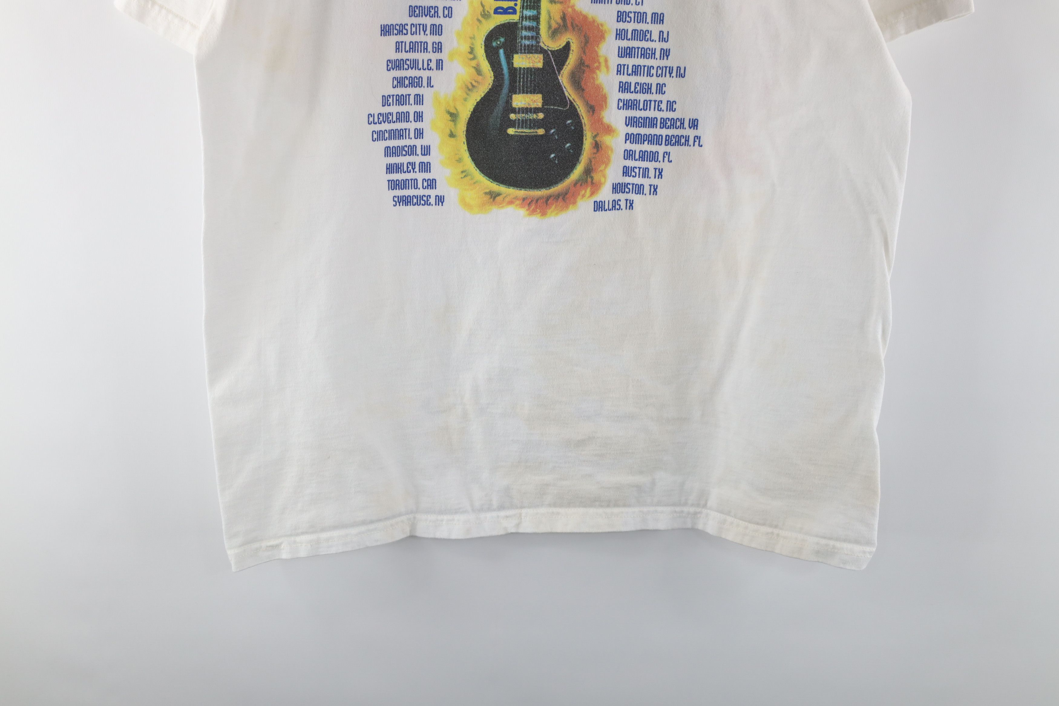 Vintage Vintage BB King Blues Fest Cat Fire 2000 Band Tour T-Shirt Size US L / EU 52-54 / 3 - 10 Thumbnail