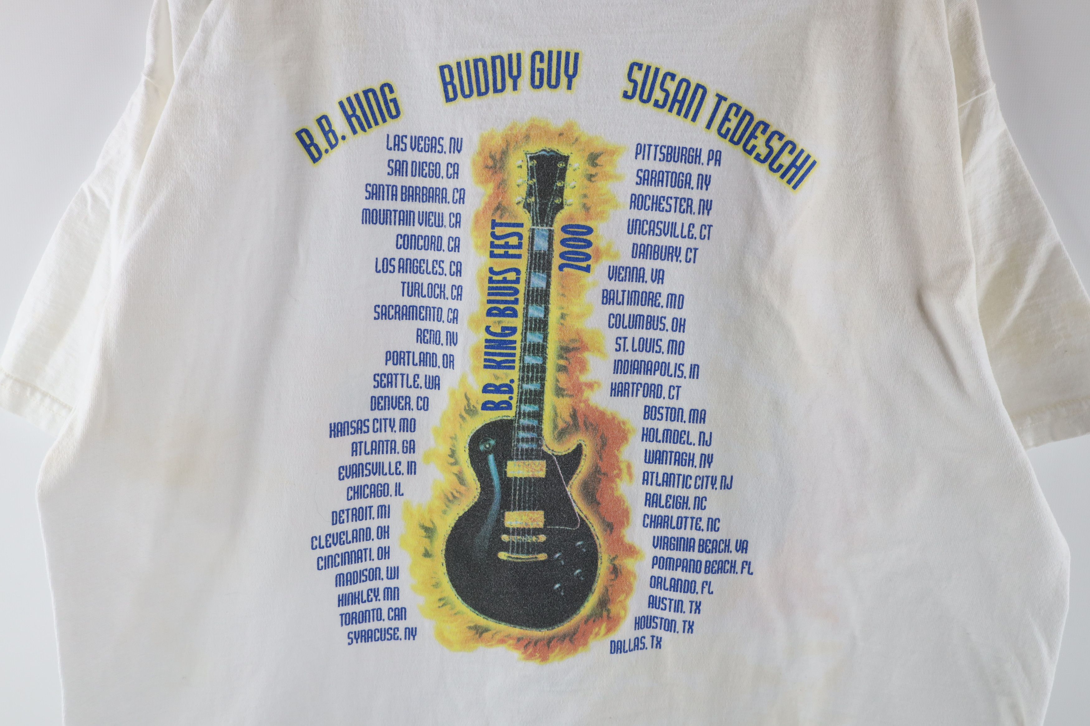 Vintage Vintage BB King Blues Fest Cat Fire 2000 Band Tour T-Shirt Size US L / EU 52-54 / 3 - 12 Preview