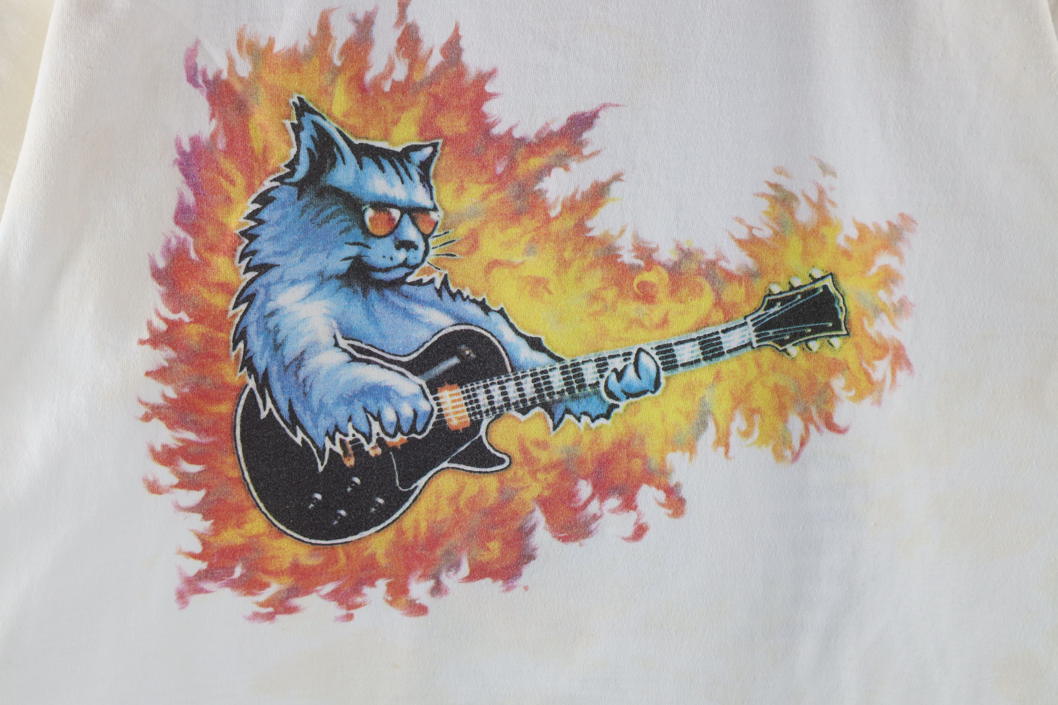 Vintage Vintage BB King Blues Fest Cat Fire 2000 Band Tour T-Shirt Size US L / EU 52-54 / 3 - 4 Thumbnail