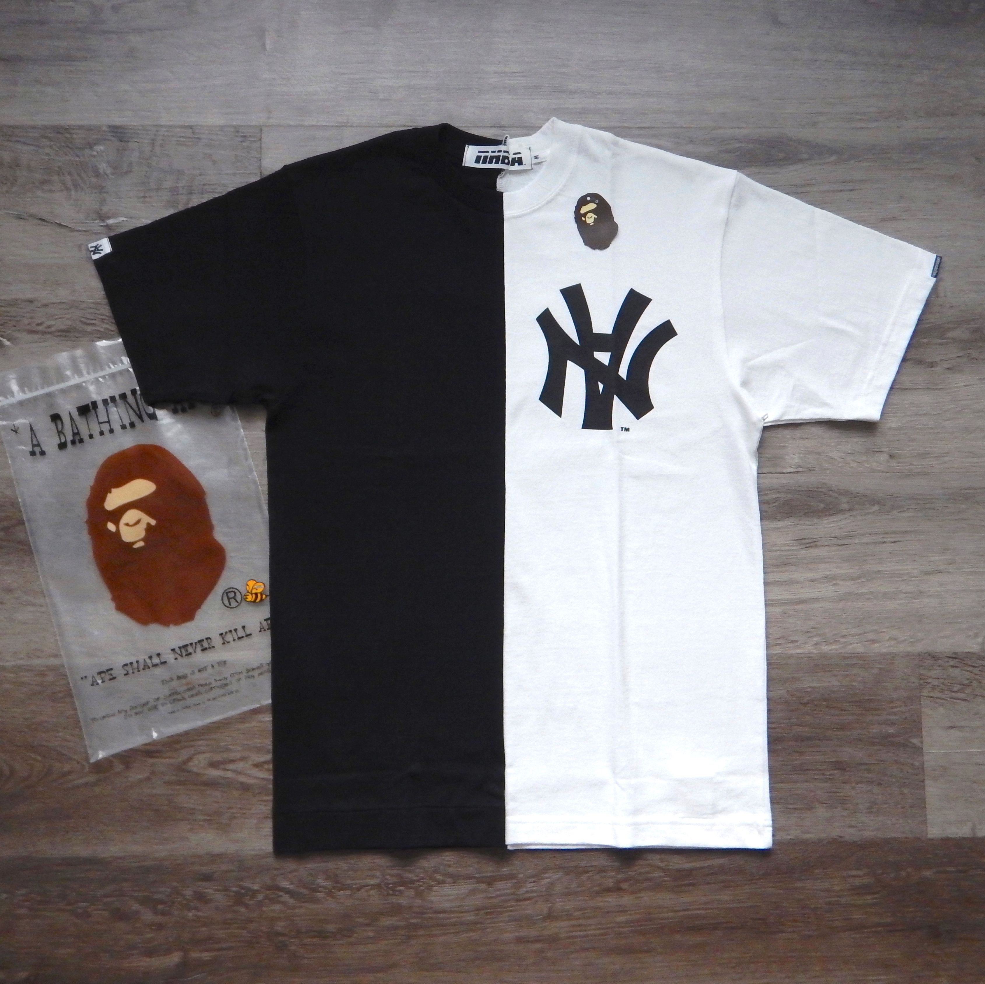 Bape × Neighborhood 2003 Bape X Neighborhood Split Logo Tee - DS 