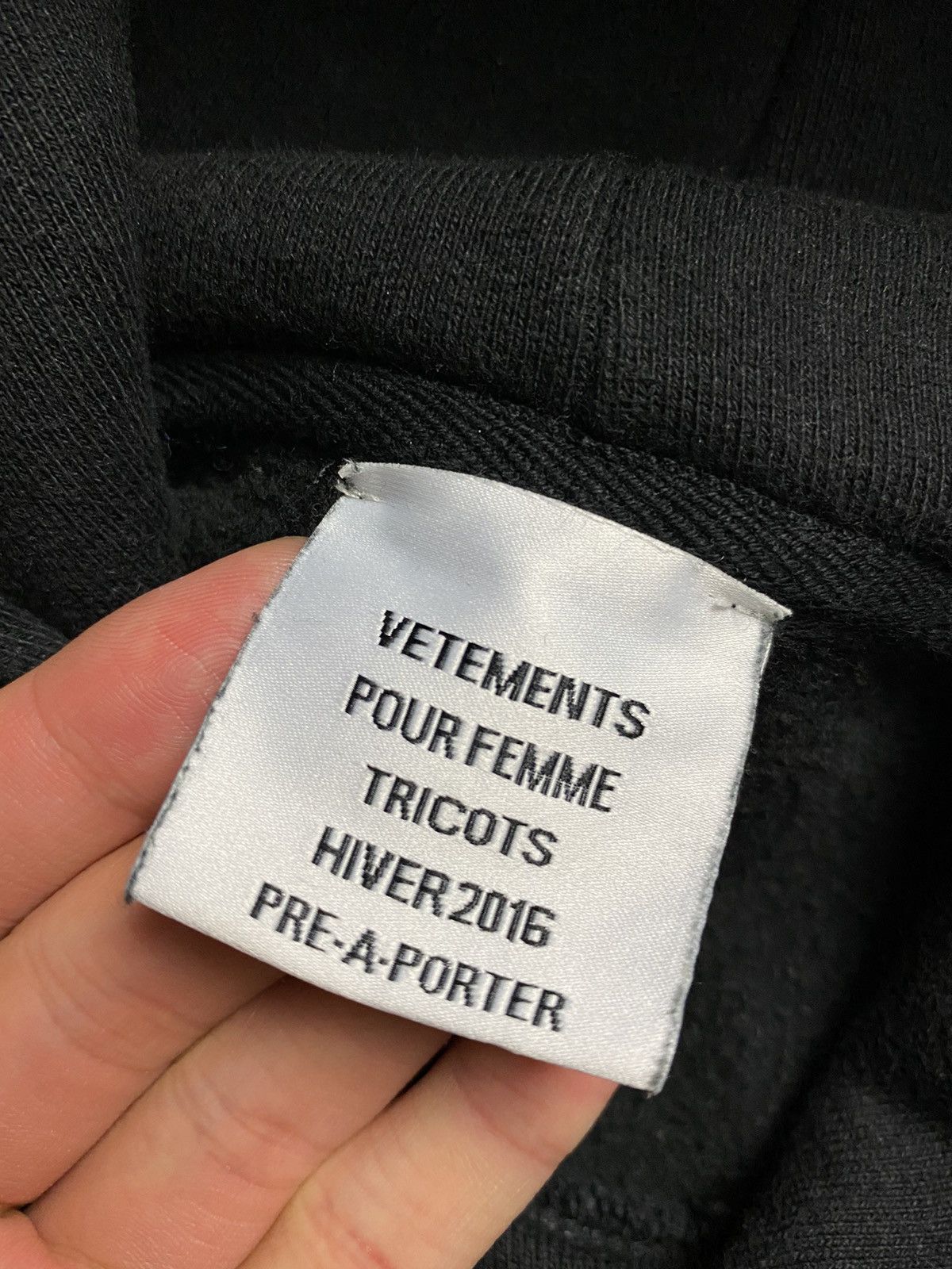 Vetements Sz XS RARE GRAIL RUNWAY VERSION AW15 OG METAL Hoodie black Size US XS / EU 42 / 0 - 19 Thumbnail
