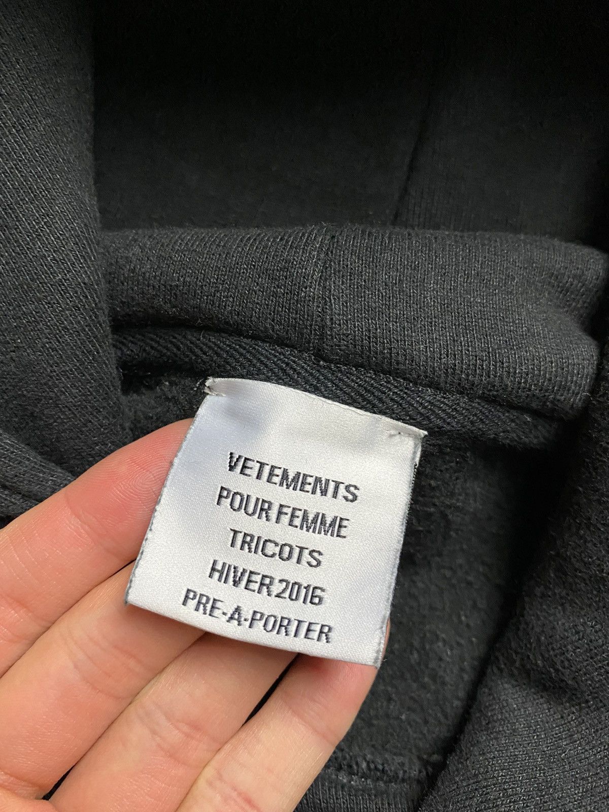 Vetements Sz XS RARE GRAIL RUNWAY VERSION AW15 OG METAL Hoodie black Size US XS / EU 42 / 0 - 18 Thumbnail