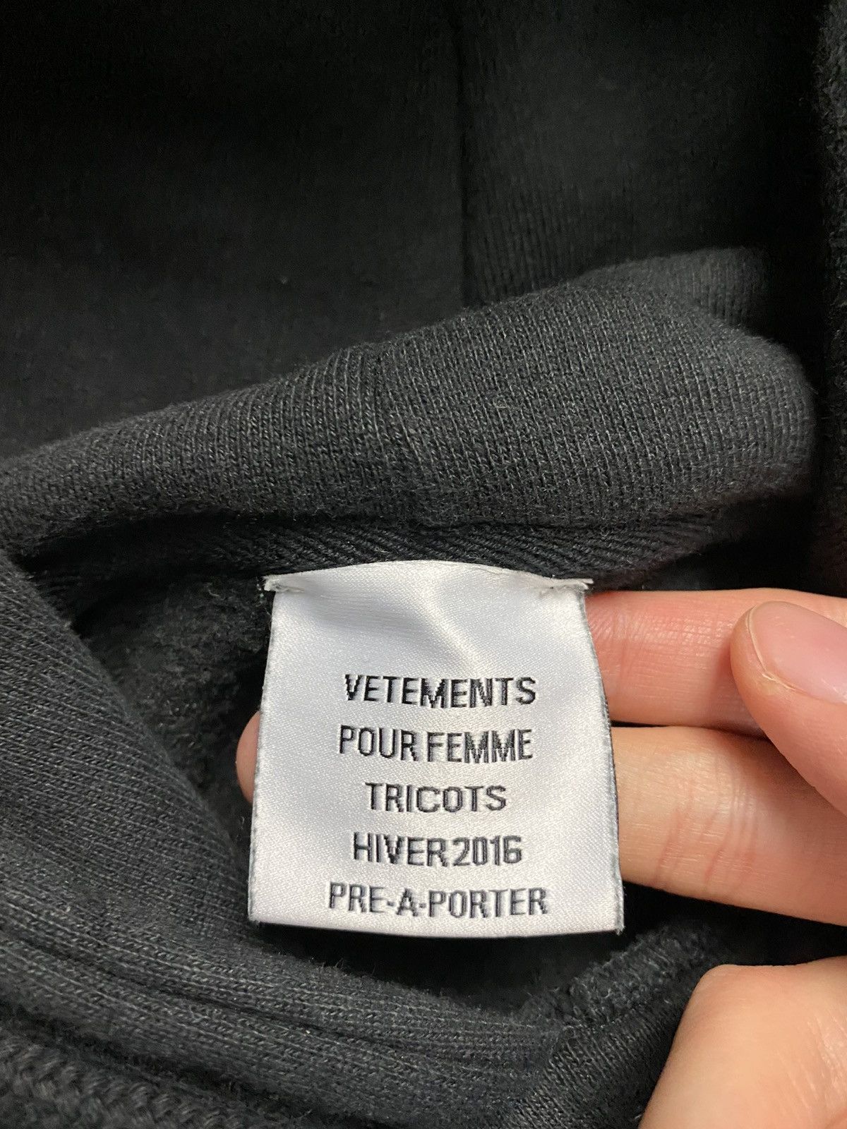 Vetements Sz XS RARE GRAIL RUNWAY VERSION AW15 OG METAL Hoodie black Size US XS / EU 42 / 0 - 17 Thumbnail