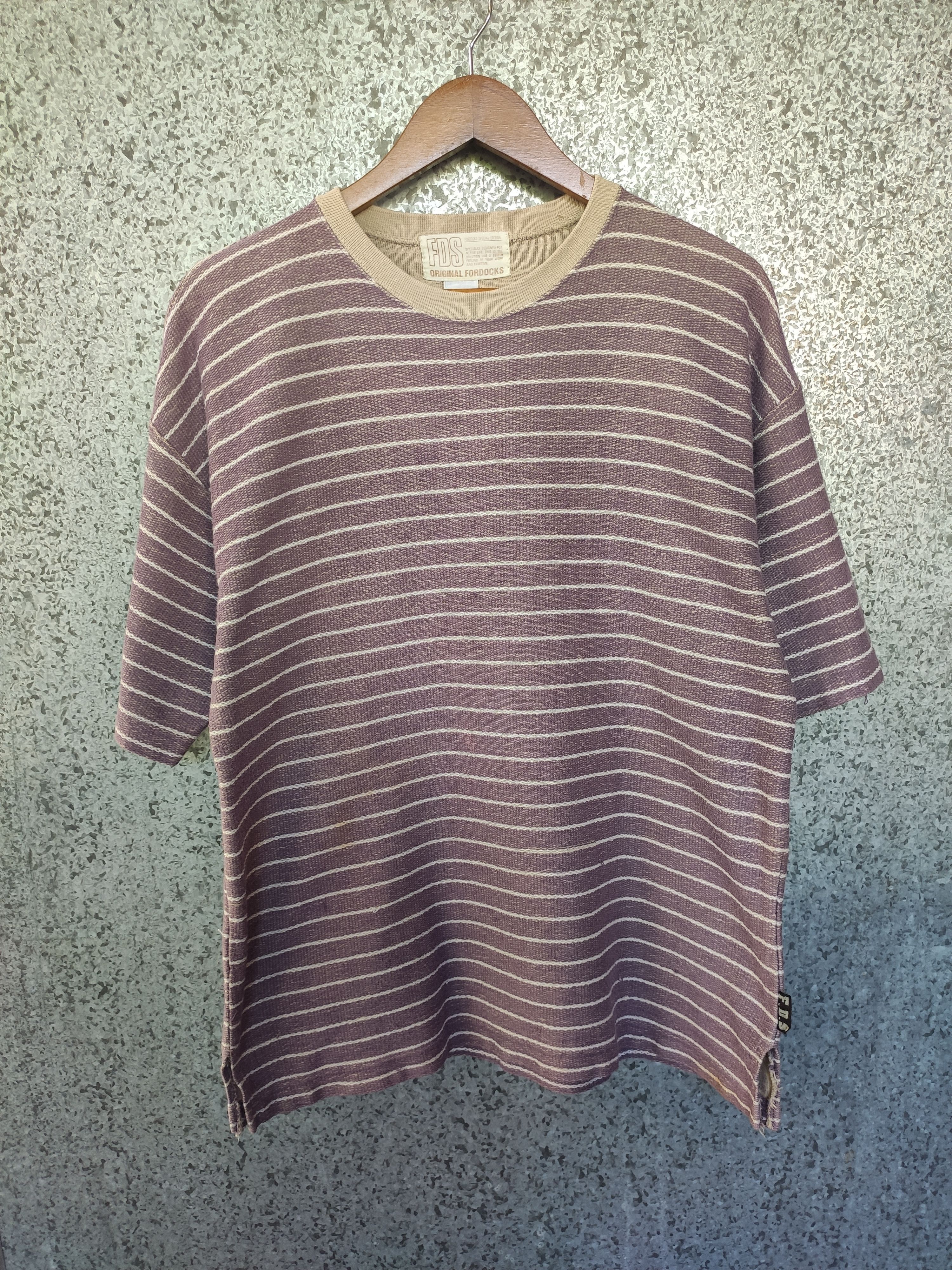 Japanese Brand FDS Fordoks t shirt stripes multicolour Size US L / EU 52-54 / 3 - 2 Thumbnail