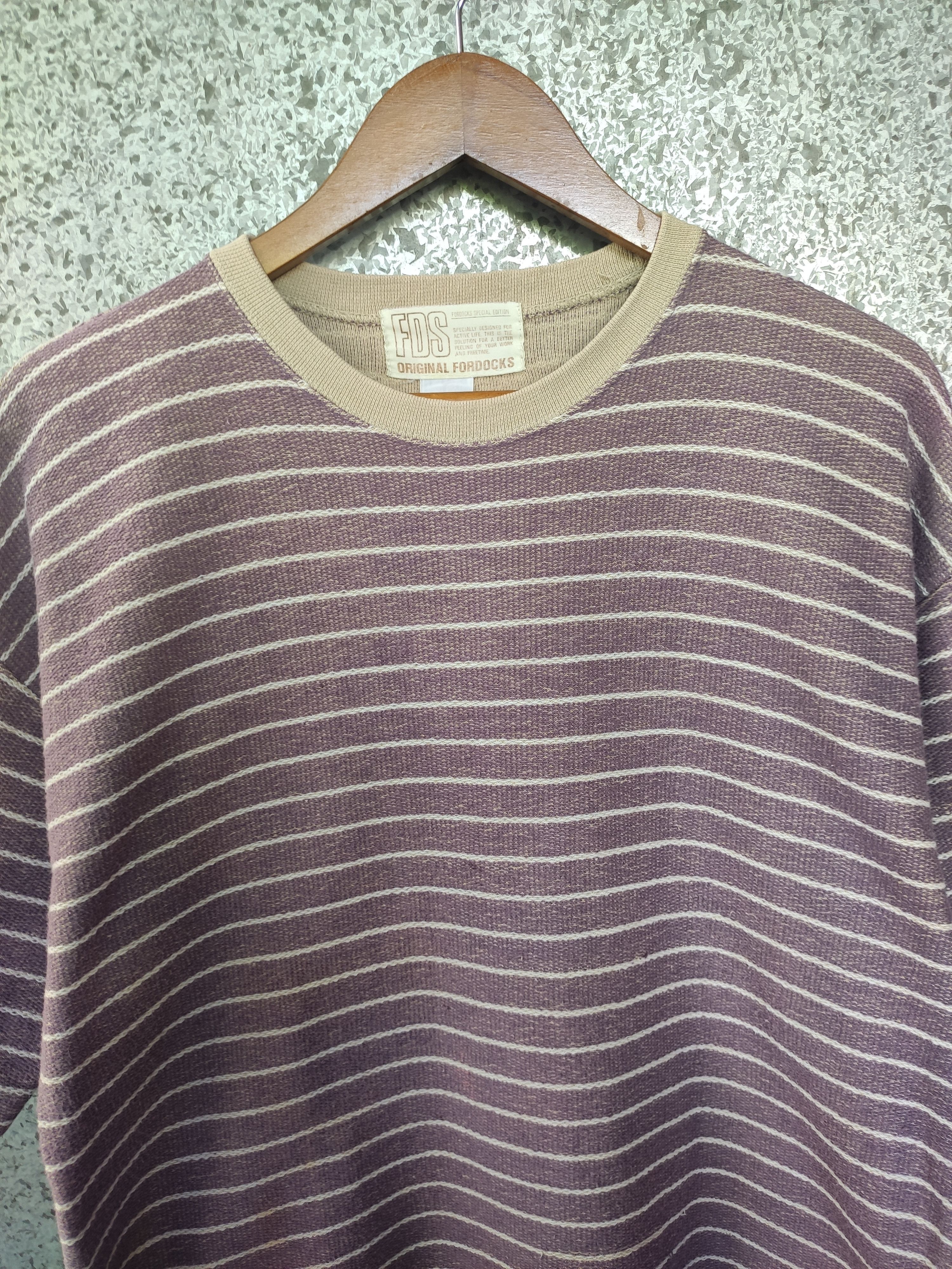 Japanese Brand FDS Fordoks t shirt stripes multicolour Size US L / EU 52-54 / 3 - 1 Thumbnail