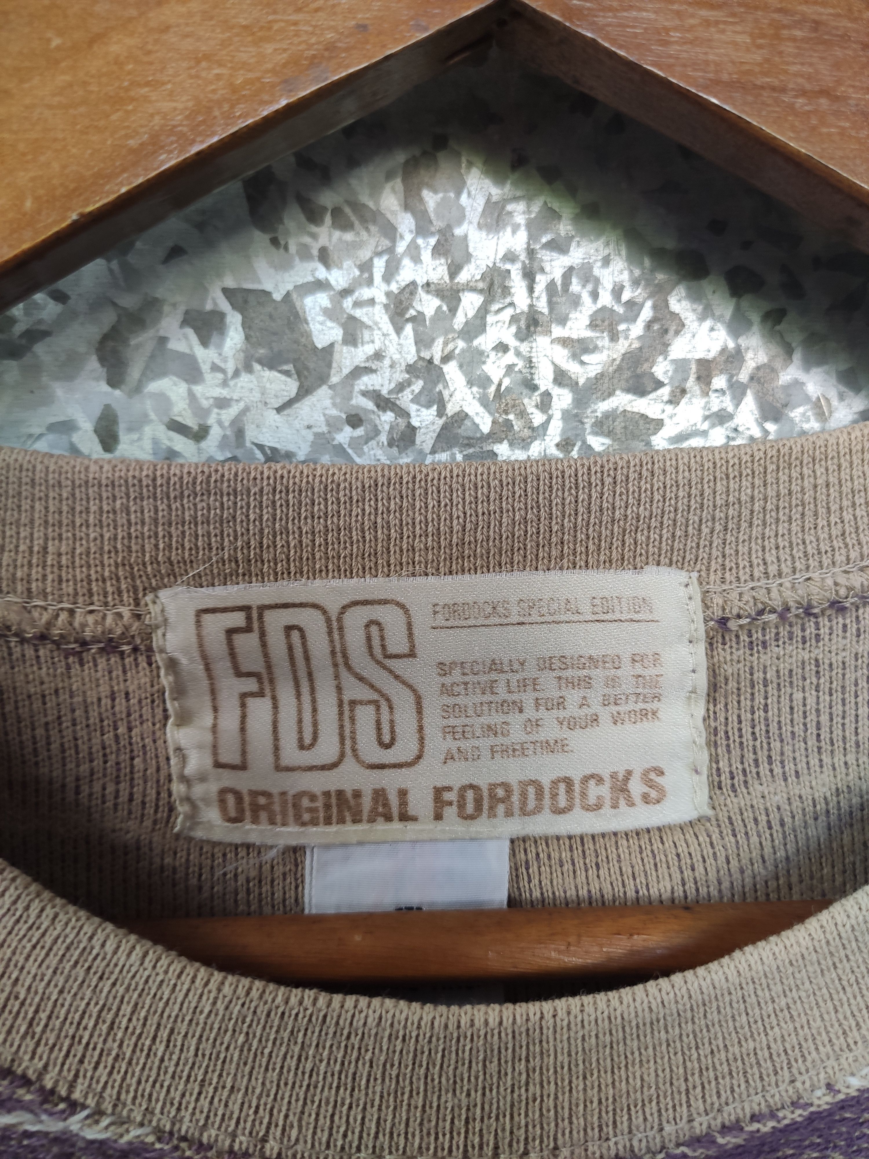 Japanese Brand FDS Fordoks t shirt stripes multicolour Size US L / EU 52-54 / 3 - 6 Thumbnail