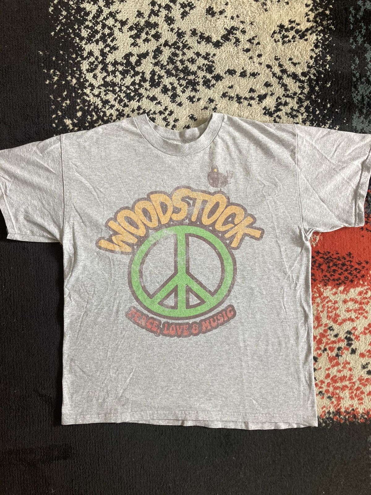 New Woodstock Garden Grunge Tee Blue - M main image 1