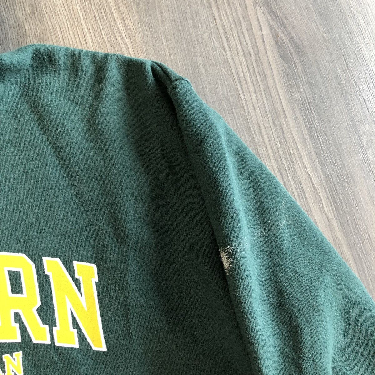 Vintage Vintage Pine Green Michigan State Spellout Hoodie Zip Up XL Size US XL / EU 56 / 4 - 7 Thumbnail