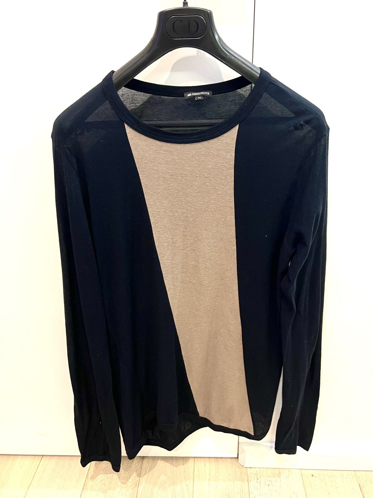 Ann Demeulemeester Archive 2009 two tones long sleeves tee | Grailed