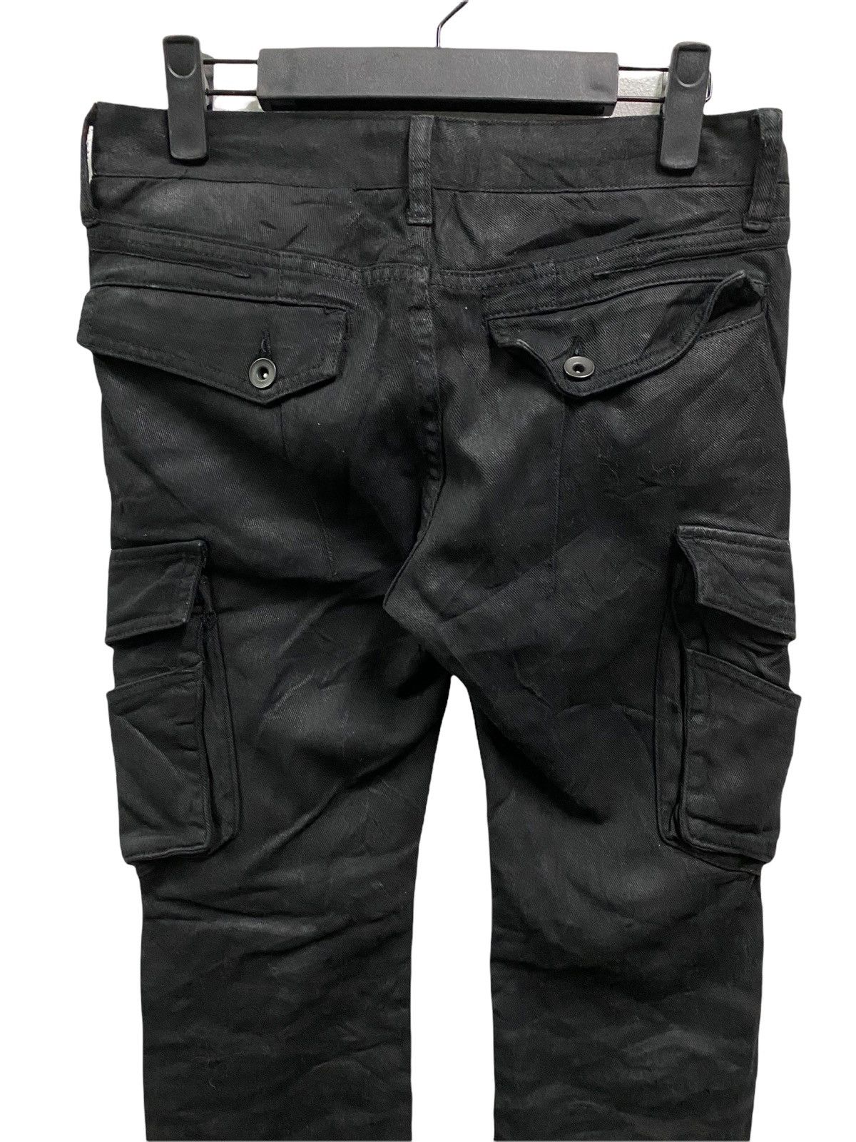 CIVARIZE Civarize Dark Shadow Cargo Zipper Parachute Wax Pants Size US 29 - 6 Thumbnail