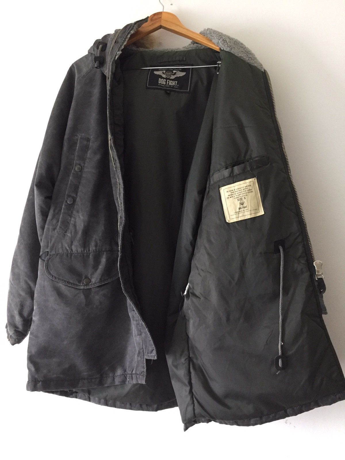 Vintage Authentic Dog Fight Army Air Force Parka Jacket Size US XL / EU 56 / 4 - 5 Thumbnail