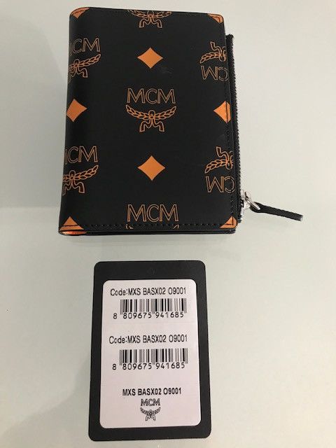 MCM Men's Color Splash Logo Bifold Wallet