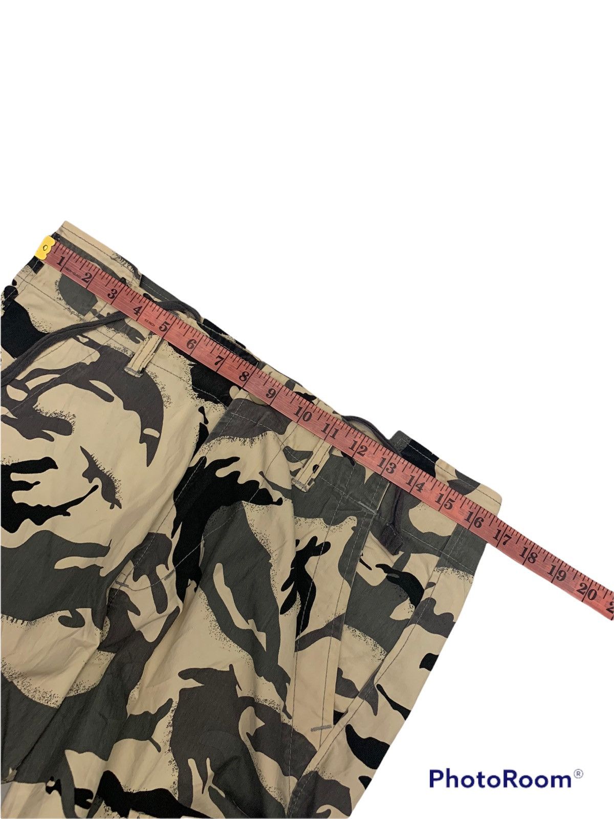 Japanese Brand Elephant bone men camouflage cargo pants drawstring tactical Size US 33 - 7 Thumbnail