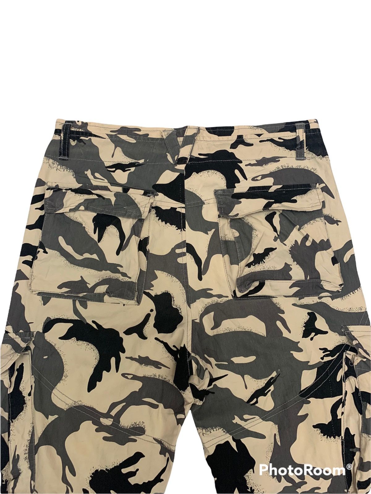 Japanese Brand Elephant bone men camouflage cargo pants drawstring tactical Size US 33 - 5 Thumbnail