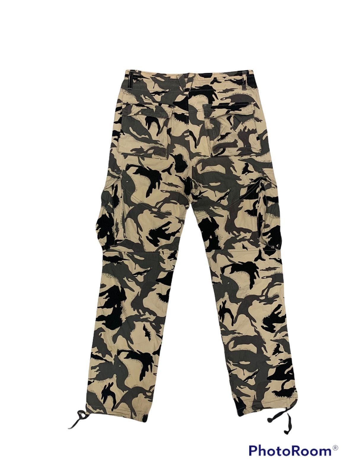 Japanese Brand Elephant bone men camouflage cargo pants drawstring tactical Size US 33 - 4 Thumbnail