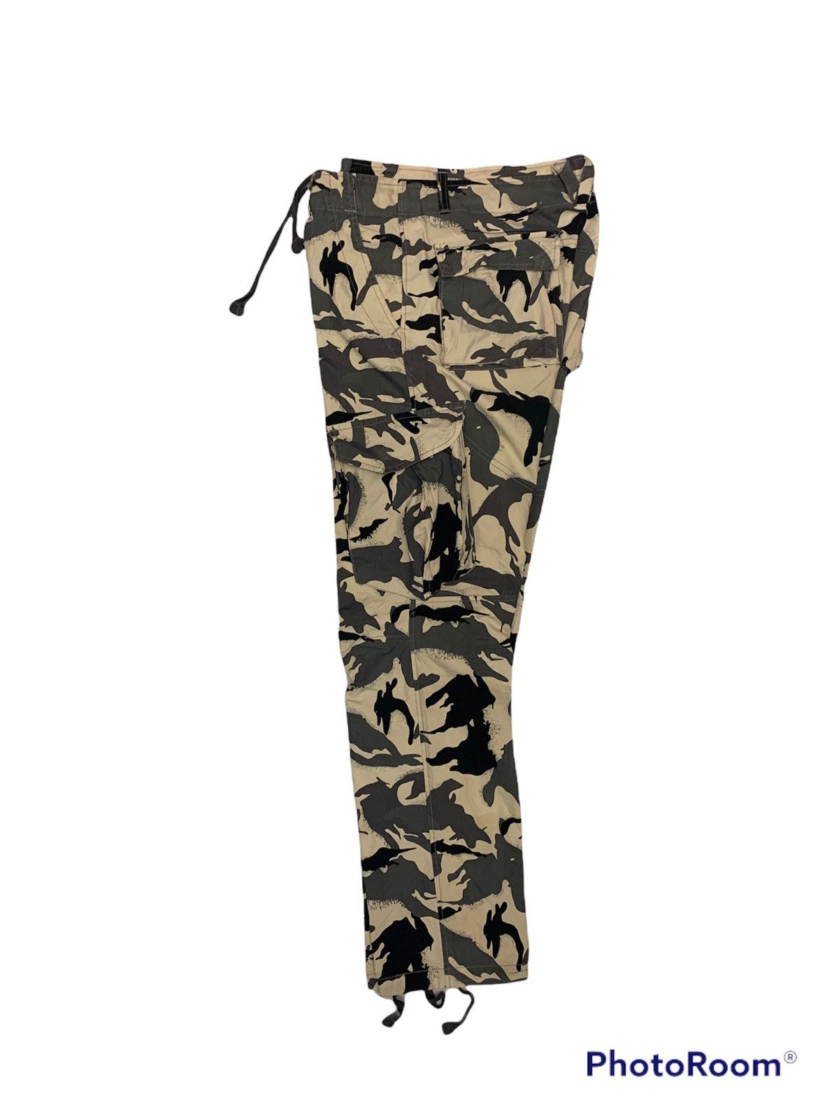 Japanese Brand Elephant bone men camouflage cargo pants drawstring tactical Size US 33 - 6 Thumbnail