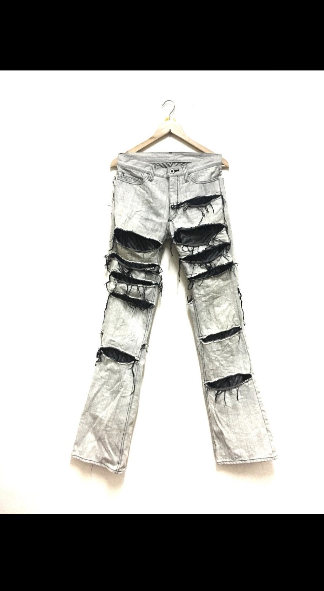 Rupert x Edge Denim Rare Design Distressed Denim Gothic Punk