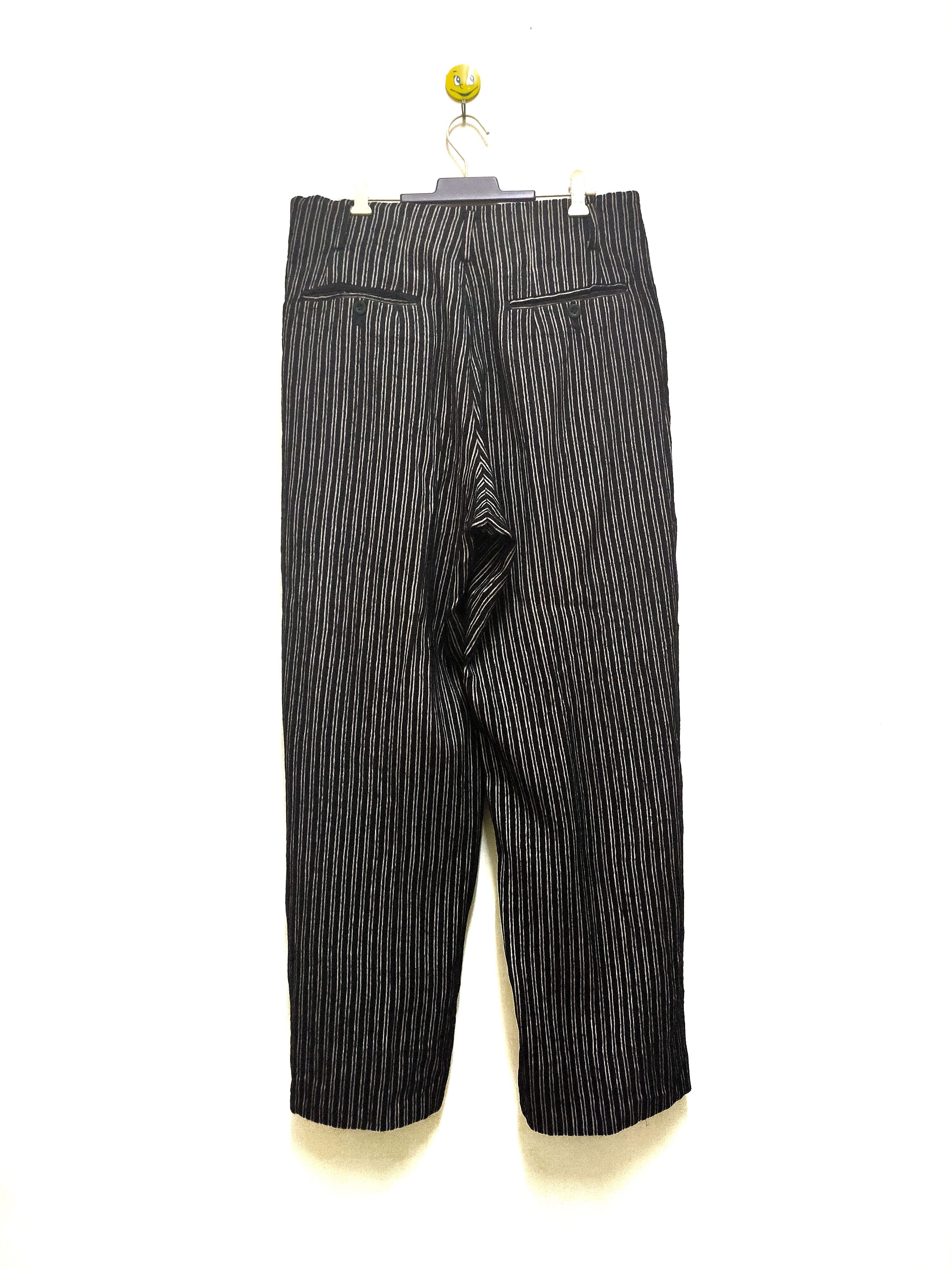 Designer Men's Tenoras Hybrid Stripes Baggy Trousers Pant Style Size US 33 - 2 Thumbnail