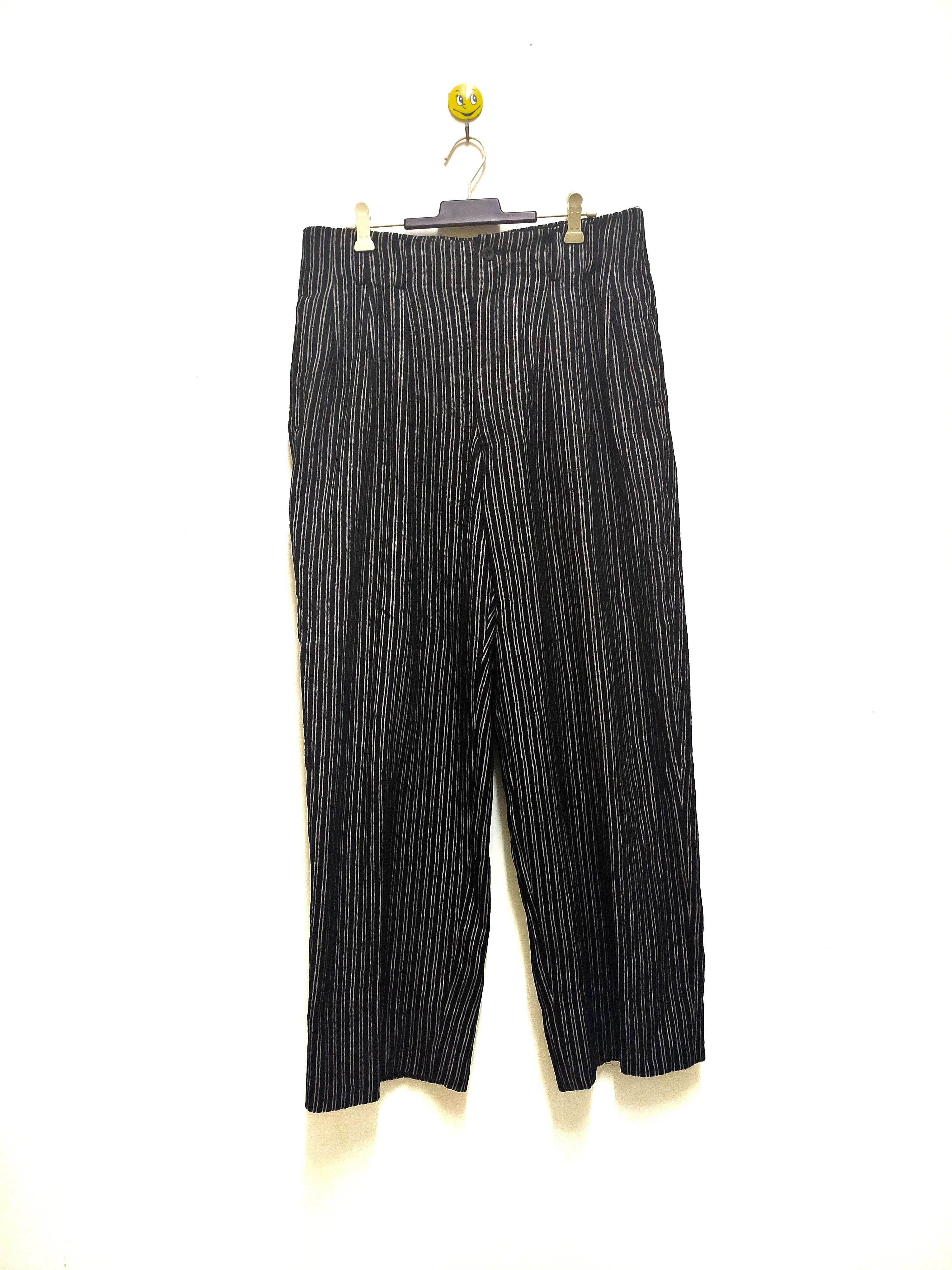 Designer Men's Tenoras Hybrid Stripes Baggy Trousers Pant Style Size US 33 - 1 Thumbnail