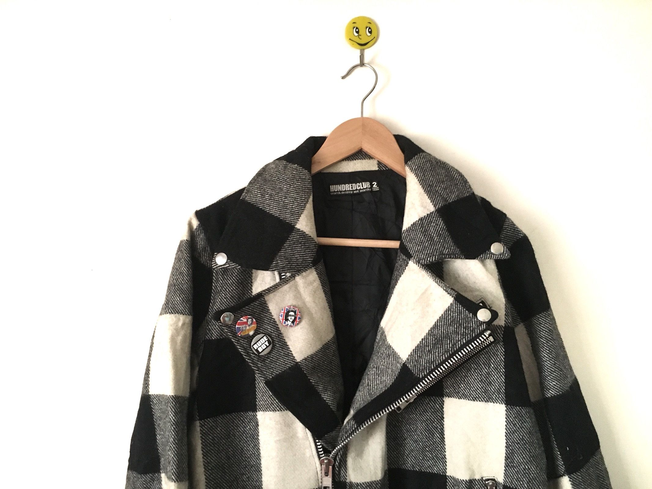 Japanese Brand × The Hundreds Hundredclub Search Destroy And Anarchy HRC Biker Jacket Size US M / EU 48-50 / 2 - 4 Thumbnail