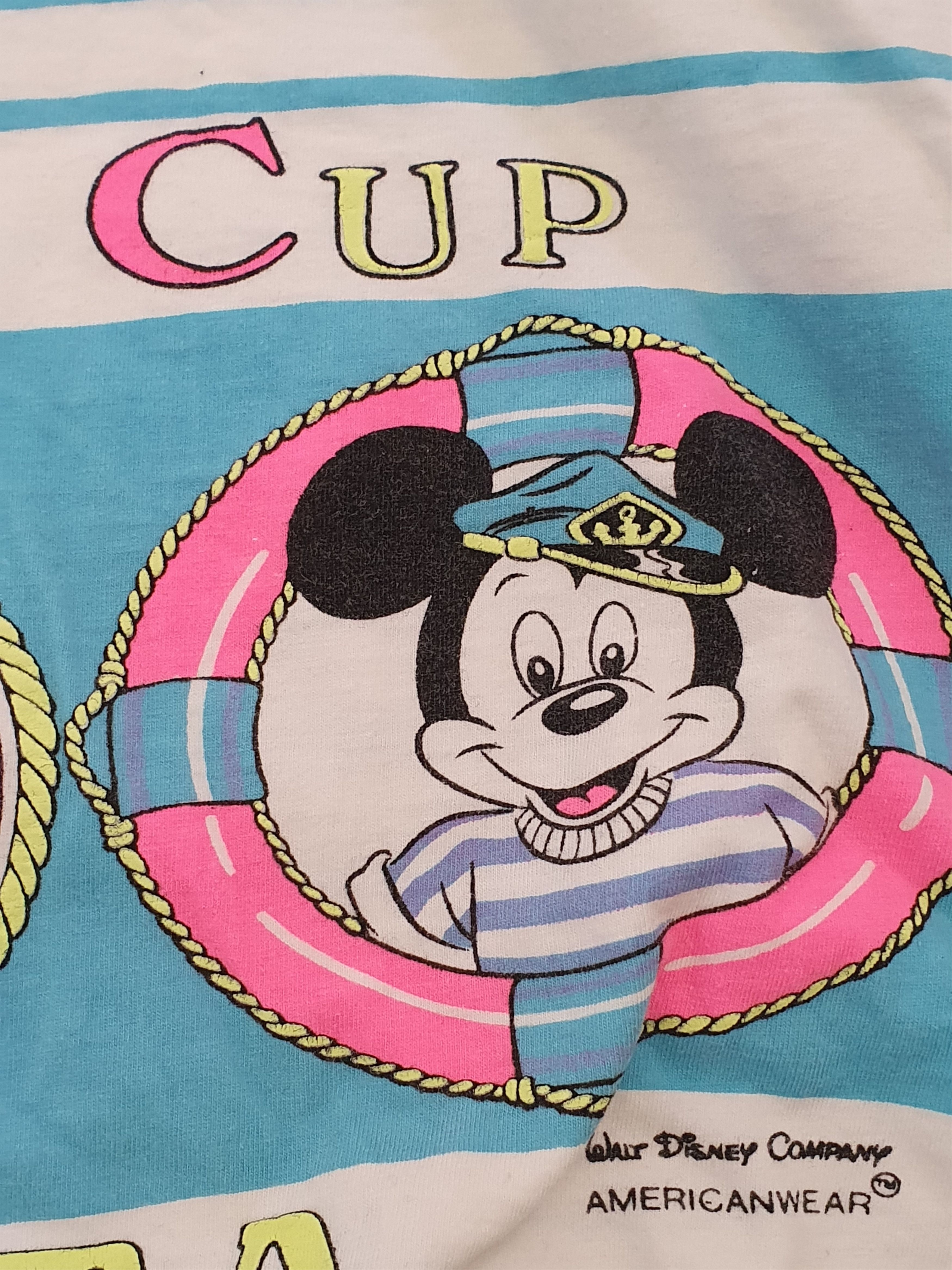 Mickey Mouse × Vintage Mickey Mouse Club Vtg W' sleeveless sailor tee,M? Size M / US 6-8 / IT 42-44 - 6 Thumbnail