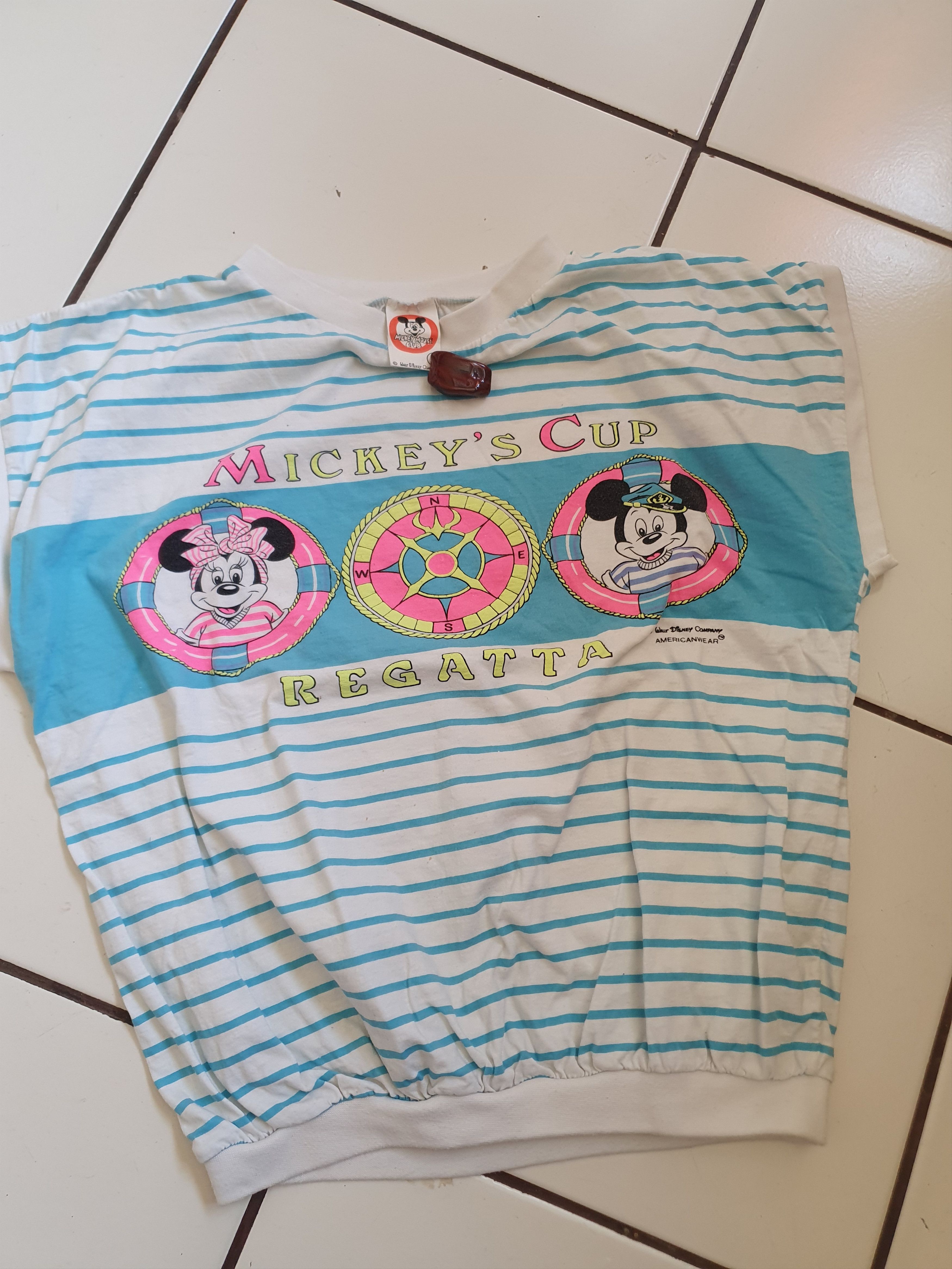 Mickey Mouse × Vintage Mickey Mouse Club Vtg W' sleeveless sailor tee,M? Size M / US 6-8 / IT 42-44 - 1 Thumbnail
