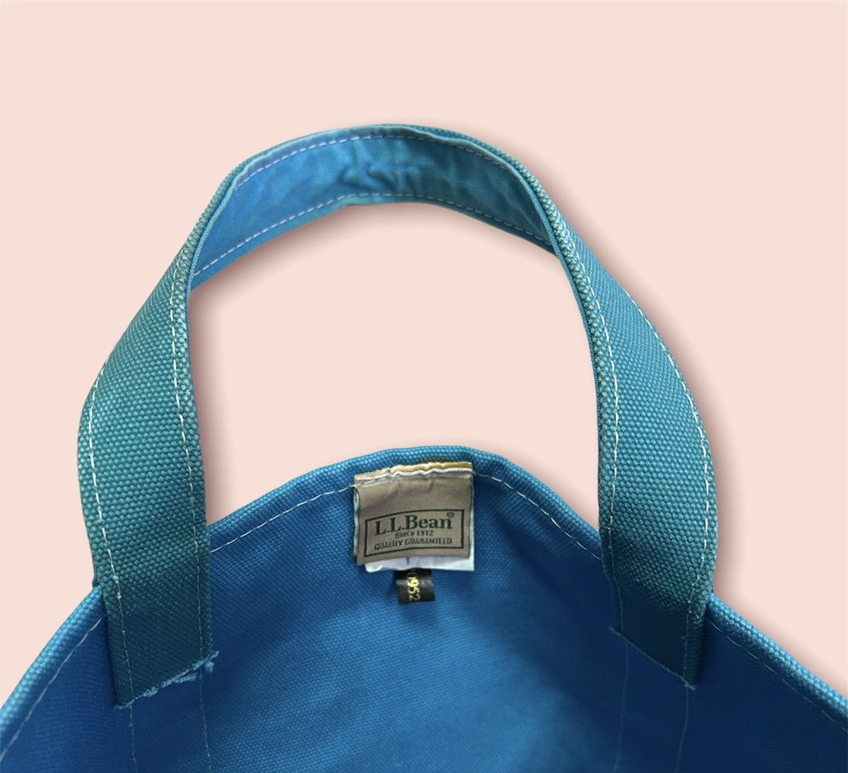 L.L. Bean VINTAGE LL BEAN SHOTA THICK CANVAS TOTE Size ONE SIZE - 2 Thumbnail