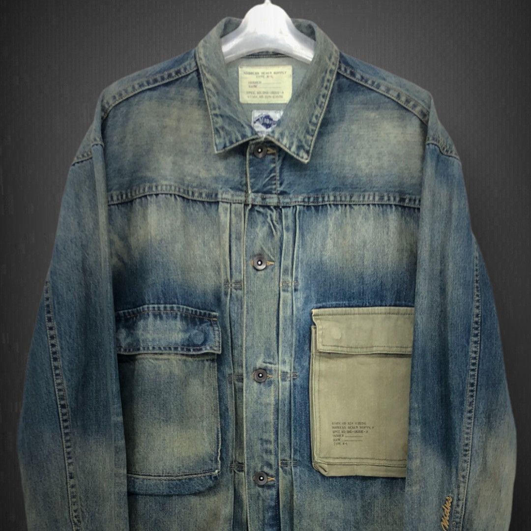 Madness Type 2: Spec R-L Washed Denim Jacket Size US M / EU 48-50 / 2 - 2 Thumbnail