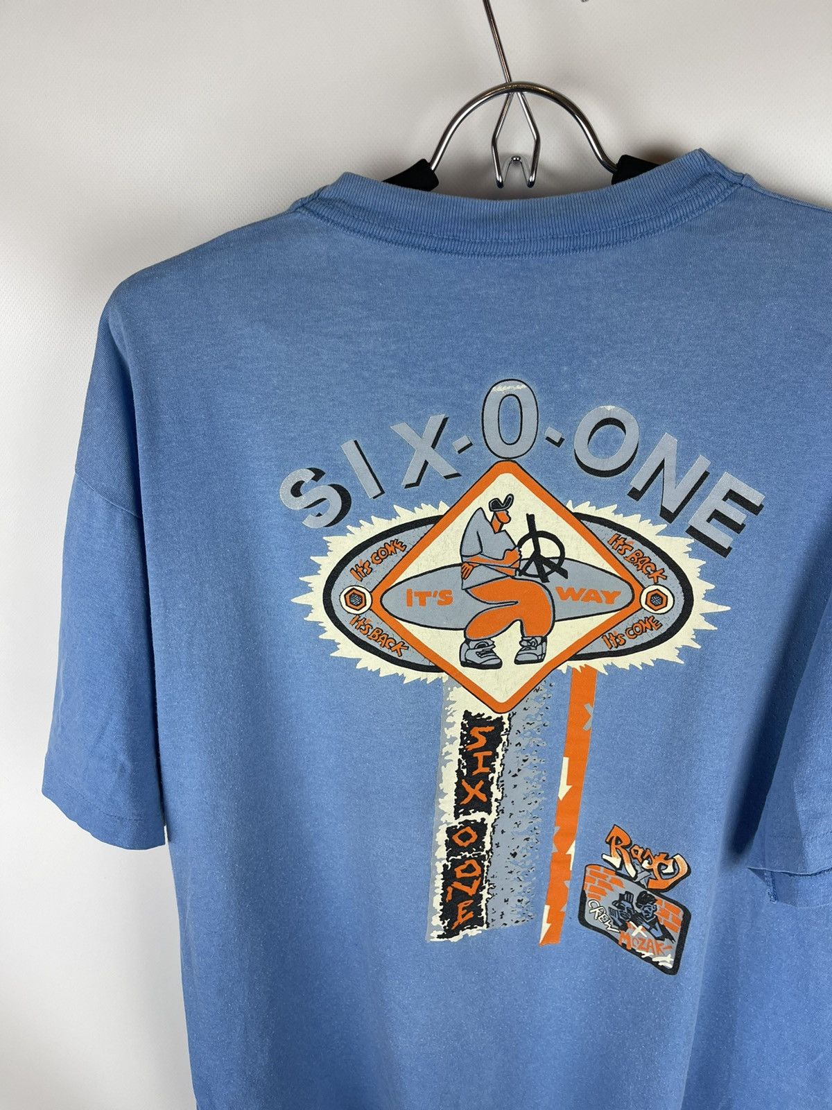 Rap Tees Six-0-one crew mc Zak vintage single stitch rap tee shirt Size US XL / EU 56 / 4 - 7 Thumbnail