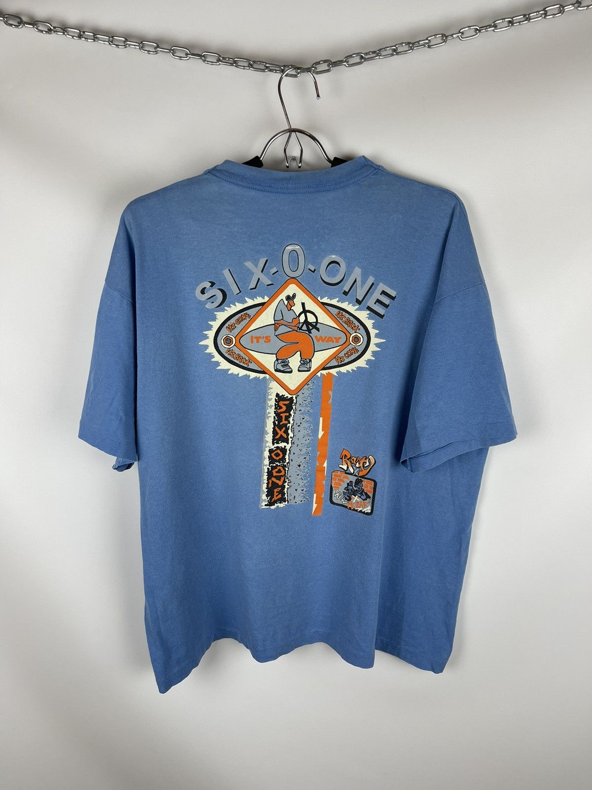 Rap Tees Six-0-one crew mc Zak vintage single stitch rap tee shirt Size US XL / EU 56 / 4 - 1 Thumbnail