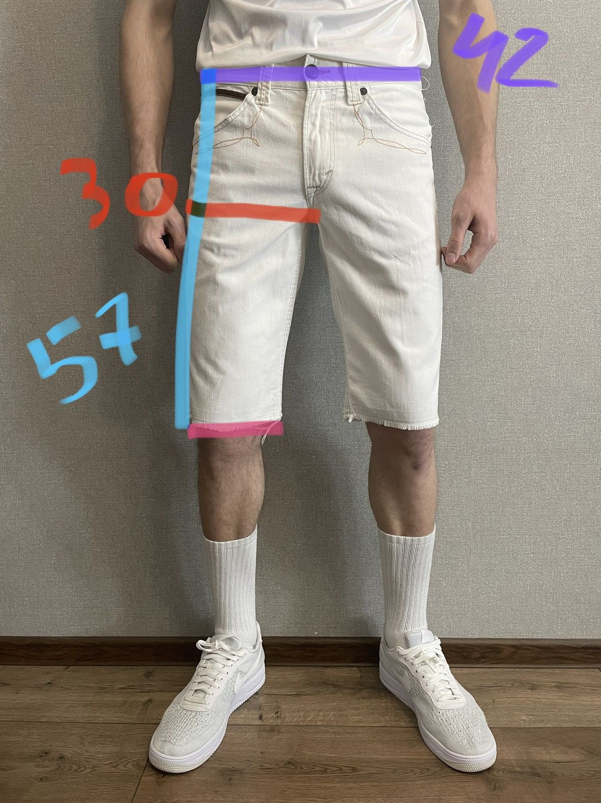 Edwin Rare Edwin XU Exclusive Vintage white denim shorts size 32 Size US 32 / EU 48 - 13 Thumbnail