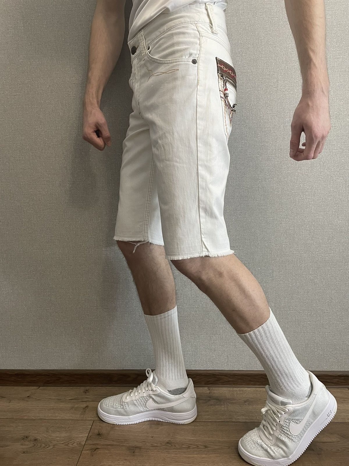 Edwin Rare Edwin XU Exclusive Vintage white denim shorts size 32 Size US 32 / EU 48 - 7 Thumbnail